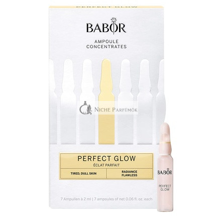 BABOR Perfect Glow Face Serum Ampoules with Glow Pigments for Radiant Skin 7 x 2ml