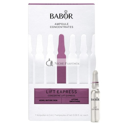 BABOR Lift Express Ampoule Serum Anti-Aging and Firming Moisturizing Treatment with Vitamin A and Vitamin E 7 Day Treatment - New and Improved