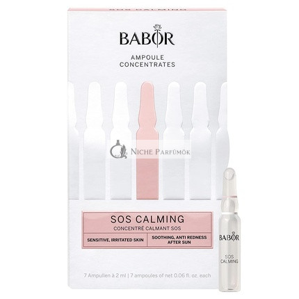 BABOR SOS Calming Ampoule Serum Concentrates Soothing Serum for Irritated Skin 7 Day Treatment
