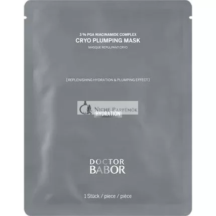 Doctor BABOR Cryo Plumping Mask Refreshing and Nourishing Cloth Mask Instant Moisture Boost for 24 Hours Smoother and Plumper Skin Vegan 50ml