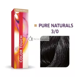   Wella Professionals Color Touch Pure Naturals Professional Demi-Permanent Hair Color with Multi-Dimensional Effect 3/0 60 ml