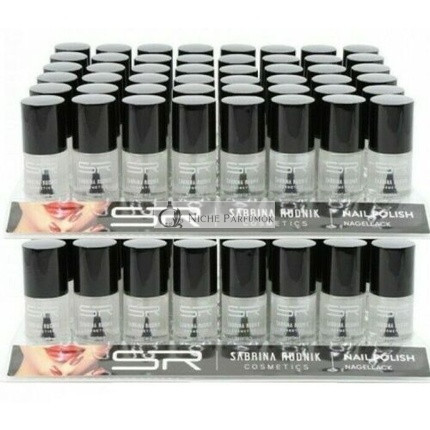 Sabrina Rudnik Clear Nail Polish Manicure Pedicure Set 8 x 12ml Clear Coat