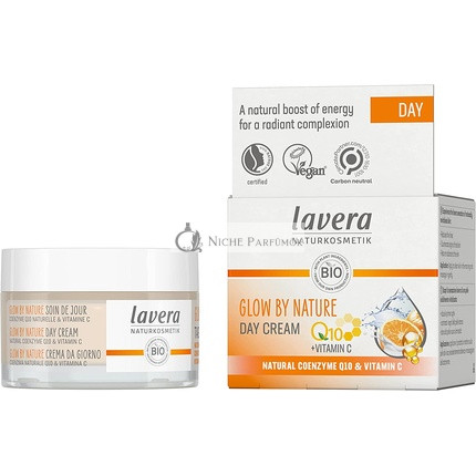 lavera GLOW BY NATURE Day Cream with Q10 and Vitamin C 50ml - PETA Certified
