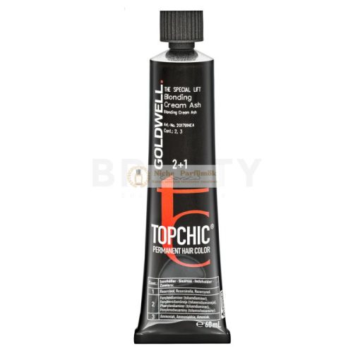 Goldwell Topchic Hair Color Professional Permanent Hair Color for All Hair Types Blonding Cream - Ash 60 g