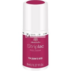   alessandro Striplac Peel or Soak Vegan Juan's Kiss Dark Purple LED Nail Polish 8ml
