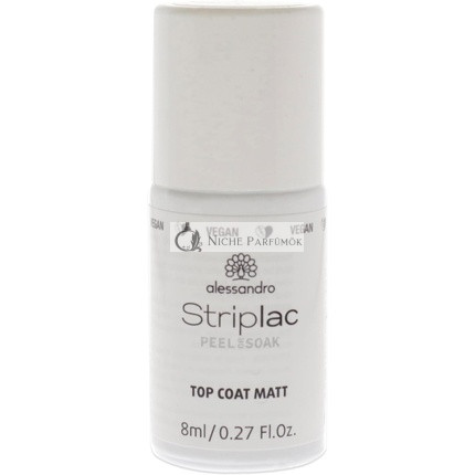 Alessandro Striplac Peel or Soak-Off Nail Varnish Top Coat Matt