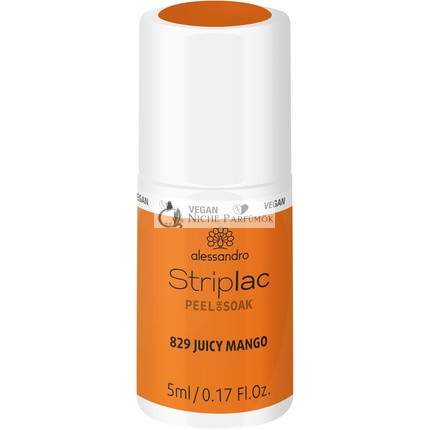Alessandro Striplac Peel or Soak Sweet Sorbets Juicy Mango Vegan LED Nail Polish in Orange 5ml
