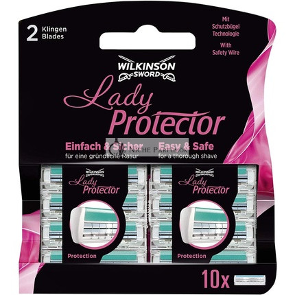 Wilkinson Sword Lady Protector Razor Blades for Women's Razor 10 Count