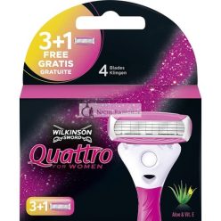   Wilkinson Sword Quattro for Women 3 Razor Blades plus 1 Free Blade