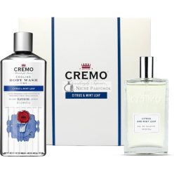   Cremo Citrus & Mint Leaf Gift Set for Men Eau de Toilette 100ml + Body Wash 473ml