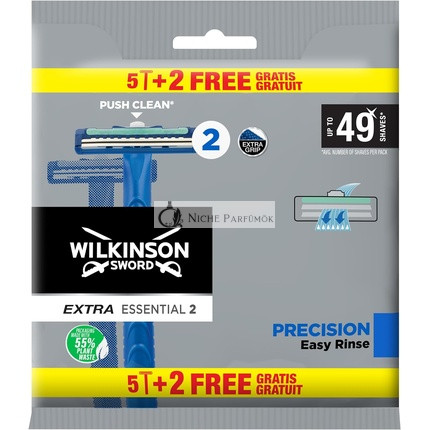 Wilkinson Sword Extra 2 Precision Disposable Razors for Men Non-Slip Handle and Cleaning Button