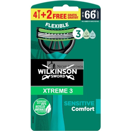 Wilkinson Sword Xtreme 3 Sensitive Disposable Razors for Men