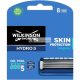 Wilkinson Sword Hydro 5 Razor Blades for Men 8 Razor Blade Refills with Hydrating Gel and Precision Trimmer