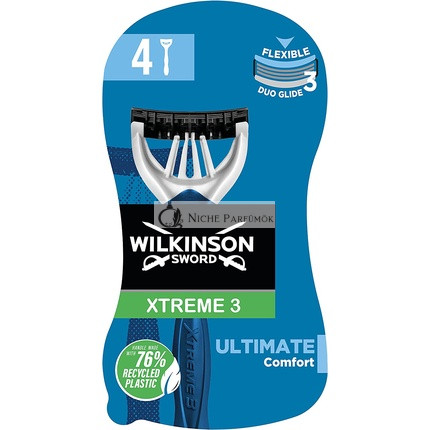 Wilkinson Sword Xtreme 3 For Men Ultimate Comfort with Aloe Vera Disposable Razors 4 Count
