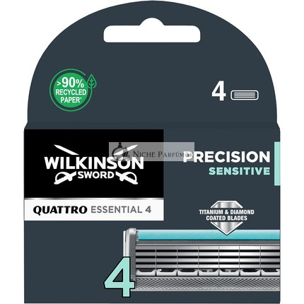 Wilkinson Sword Quattro Titanium Sensitive Razor Blades 4pcs