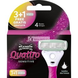   Wilkinson Sword Quattro for Women Sensitive Razor Blades 4 count