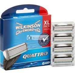 Wilkinson Sword Quattro Men's Razor Blades 6 Pieces