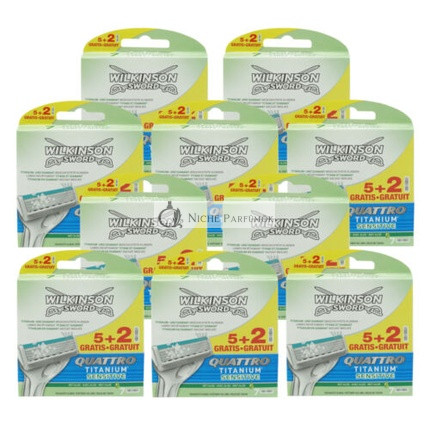 Wilkinson Sword Quattro Titanium Sensitive Razor Blades - NEW - OVP - Man