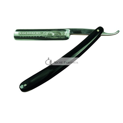 GOLDDACHS Carbon Steel Razor with Plastic Grips and Logo