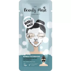   The Beauty Mask Company Oxygen Bubble Mask Cleansing Cloth Mask with Activated Carbon 25g