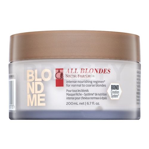 Schwarzkopf Professional BlondMe All Blondes Rich Mask Nourishing Mask for Blonde Hair 200 ml