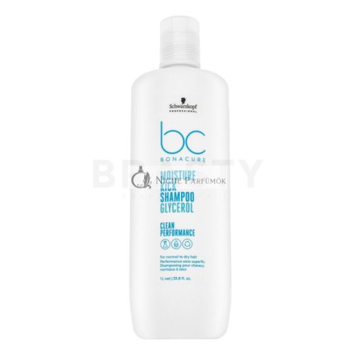 Schwarzkopf Professional BC Bonacure Moisture Kick Shampoo Glycerol Nourishing Shampoo for Normal and Dry Hair 1000 ml