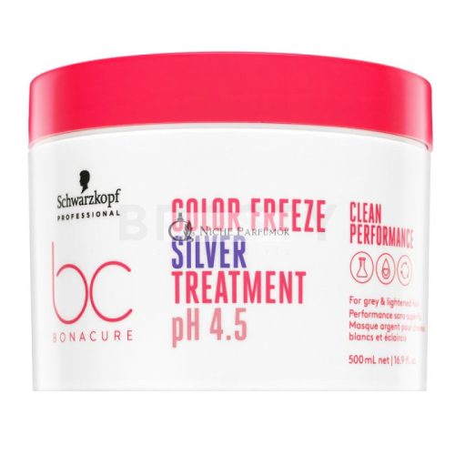 Schwarzkopf Professional BC Bonacure Color Freeze Silver Treatment pH 4.5 Clean Performance Mask for Neutralizing Yellow Tones 500 ml