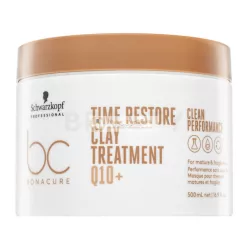   Schwarzkopf Professional BC Bonacure Time Restore Clay Treatment Q10+ - Strengthening Mask for Mature Hair 500 ml