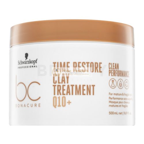 Schwarzkopf Professional BC Bonacure Time Restore Clay Treatment Q10+ - Strengthening Mask for Mature Hair 500 ml