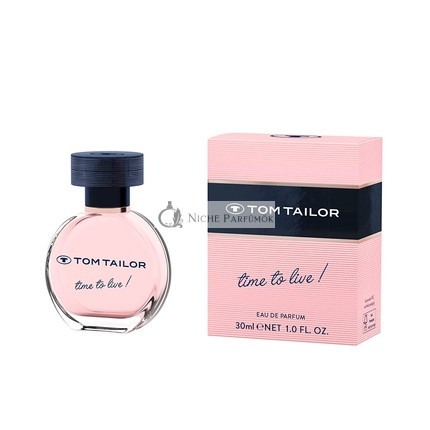Tom Tailor Women's Perfume Time to Live! 30ml - Fruity Feminine Eau de Parfum with Notes of Mandarin, Lemon & Sweet Green Lily of the Valley - Casual and Unique