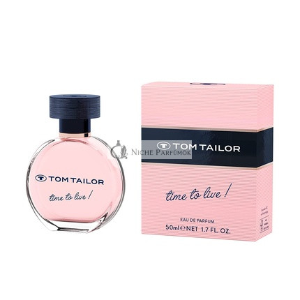 Tom Tailor Women's Perfume Time to Live! 50ml - Mandarin, Lemon, and Sweet Green Lily of the Valley Notes