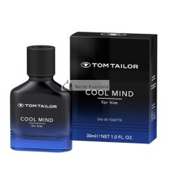   Tom Tailor Cool Mind 30ml Men's Perfume Eau de Toilette with Woody-Amber Notes Vegan Men's Perfume Cardamom, Cinnamon, Patchouli, Vanilla & Sandalwood Light, Cool & Calm