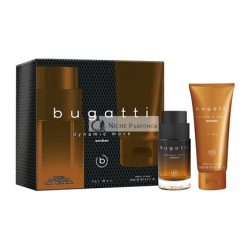   Bugatti Dynamic Move Amber - Eau De Toilette 100 Ml And Shower Gel 200 Ml