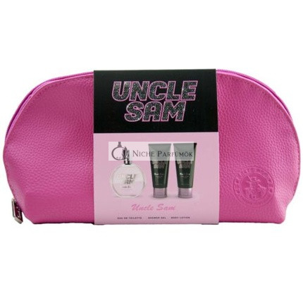 Uncle Sam Gift Set for Women 30ml EdT Spray 50ml Shower Gel 50ml Body Lotion