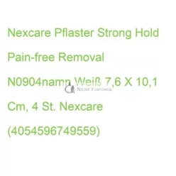   Nexcare Strong Hold Pain-free Removal Bandage White 7.6 x 10.1 cm - Pack of 4