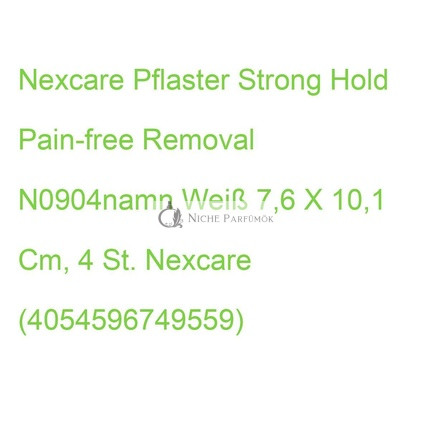 Nexcare Strong Hold Pain-free Removal Bandage White 7.6 x 10.1 cm - Pack of 4