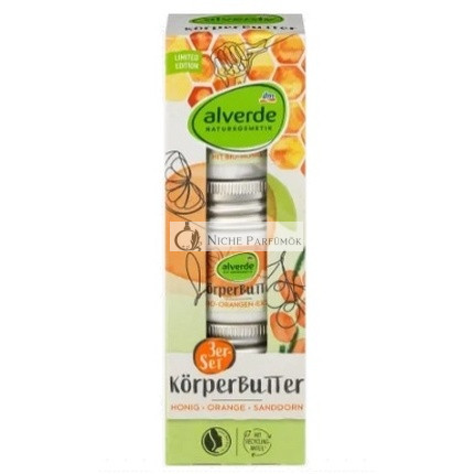 Alverde Energizing Body Butter Travel Set - 3 X 50ml