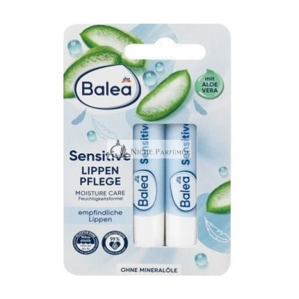 Balea Lip Balm For Sensitive Lips - 2 X 48g
