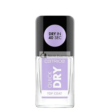 Catrice Quick Dry Top Coat Transparent Long-Lasting Glossy Vegan Nail Polish 10.5ml