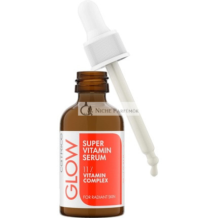 Catrice Glow Super Vitamin Serum Face Serum White Anti-Aging Moisturizing Smoothing with Vitamins Vegan Perfume-Free Alcohol-Free Paraben-Free 30ml