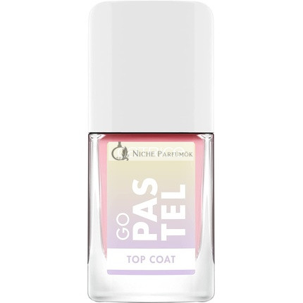 Catrice Go Pastel Top Coat, Base & Top Coat, #01 Sassy Lassy, Pink