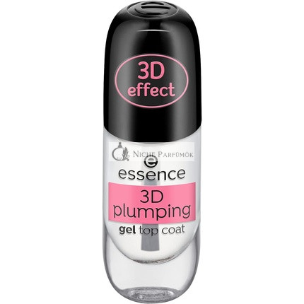 Essence 3D Plumping Gel Top Coat Transparent Long-lasting Gel-like Intensive Shine