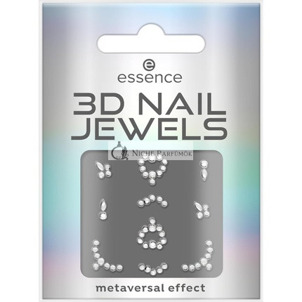 Essence 3D Nail Jewels Sticker Silver 10pcs