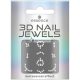 Essence 3D Nail Jewels Sticker Silver 10pcs