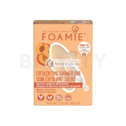   Foamie Solid Shower Gel Exfoliating Shower Bar Apricot Seeds & Shea Butter 80 g