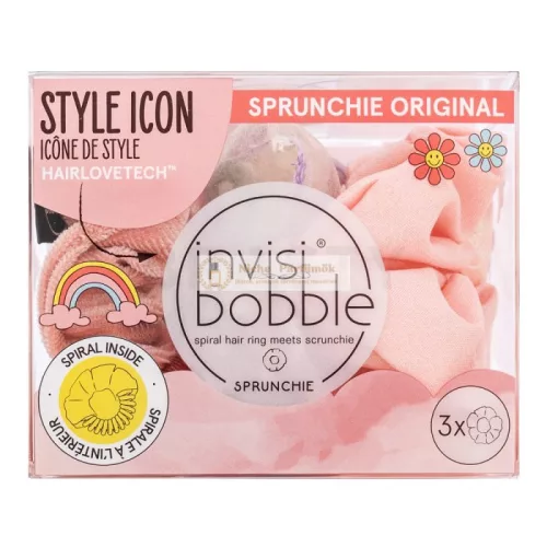 InvisiBobble Sprunchie Retro Dreamin' Macaron Hair Tie 3 pcs