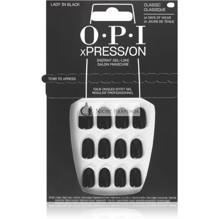 OPI xPRESSON Artificial Nails Lady in Black 30 u