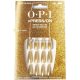 OPI xPRESS/ON Press On Nails Up to 14 Days of Gel-Like Salon Manicure Vegan Sustainable Packaging With Nail Glue Long Gold Shimmery Coffin Shape Nails Break the Gold