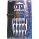 OPI xPRESS/ON Press On Nails Up to 14 Days of Gel-Like Salon Manicure Vegan Sustainable Packaging With Nail Glue Long Blue Holographic Coffin Shape Nails Blue-Gie