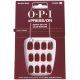 OPI xPRESS/ON Press On Nails Up to 14 Days of Wear Gel-Like Salon Manicure Vegan Sustainable Packaging With Nail Glue Short Red Nails Malaga Wine